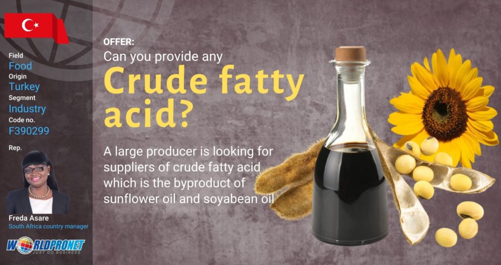 GBO Crude fatty acid F390299-1